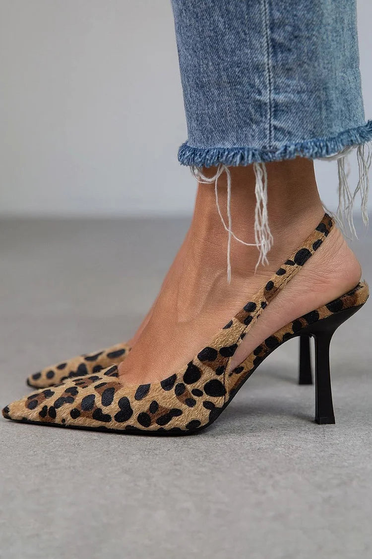 Animal-print pumps
