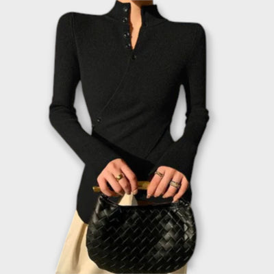 Elegant Knitted Cotton Sweater