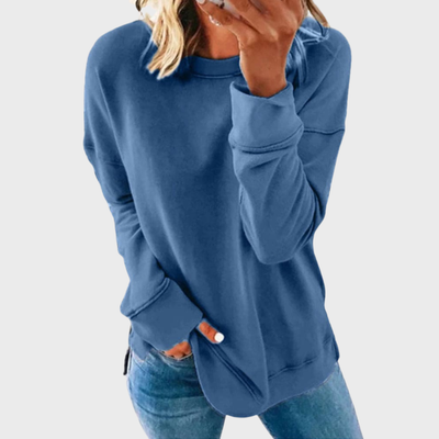 Elizabeth – Lightweight style with a solid colour jumper