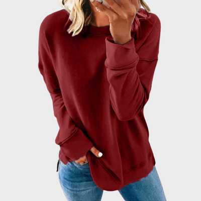 Elizabeth – Lightweight style with a solid colour jumper