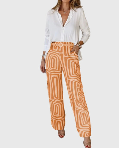 Emilia™ | Stylish Trousers + Free Blouse & Belt