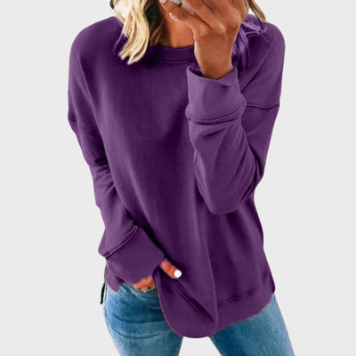Elizabeth – Lightweight style with a solid colour jumper