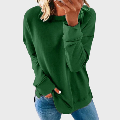 Elizabeth – Lightweight style with a solid colour jumper