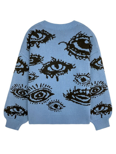 Liora | Soft Knit Sweater with Eye Pattern