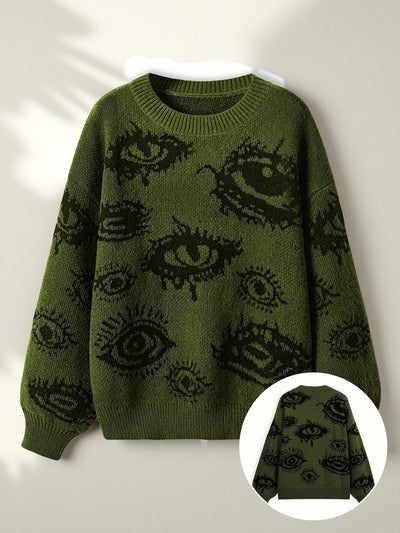 Liora | Soft Knit Sweater with Eye Pattern